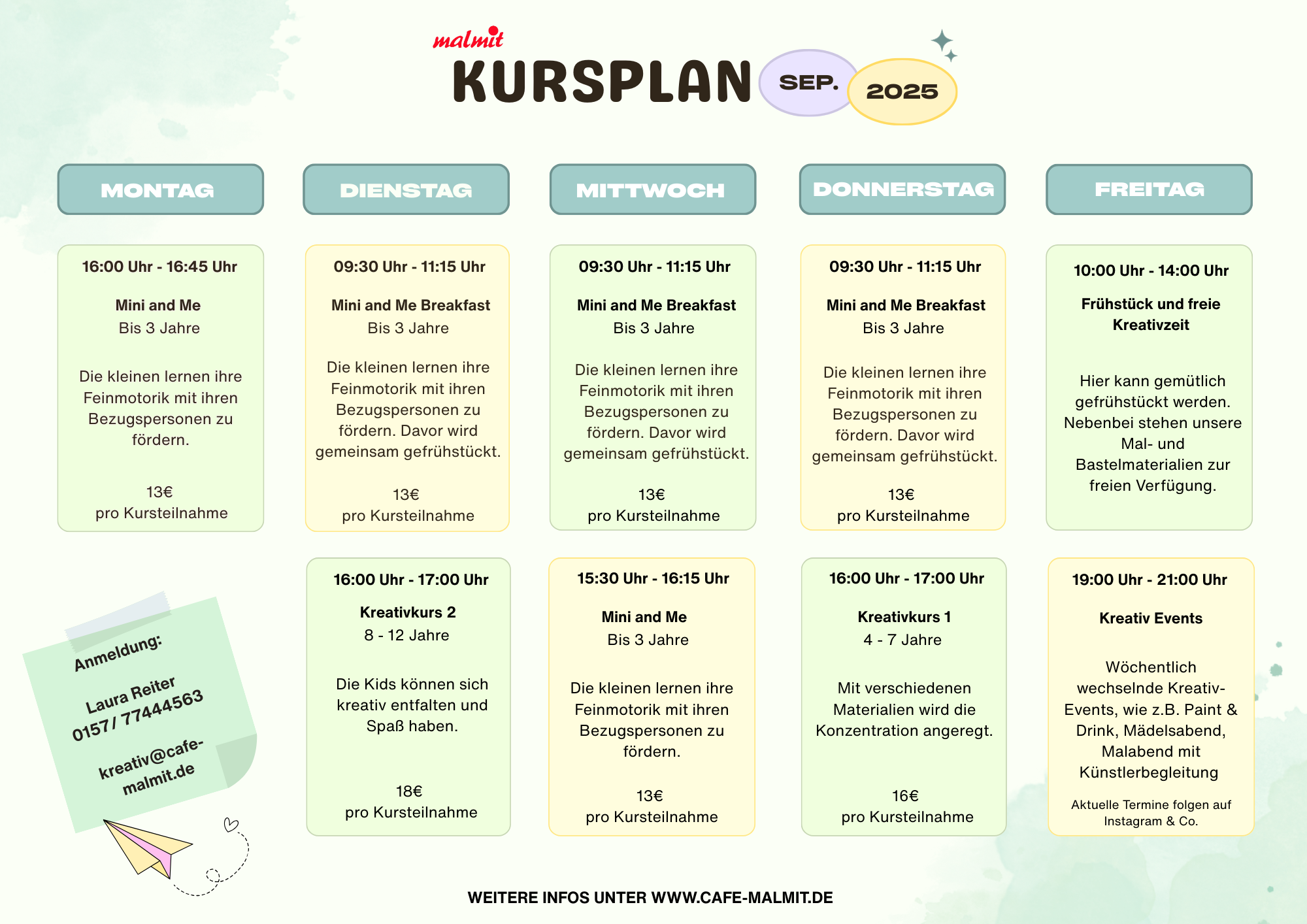 Kursplan Kreativkurse Sep NEU3